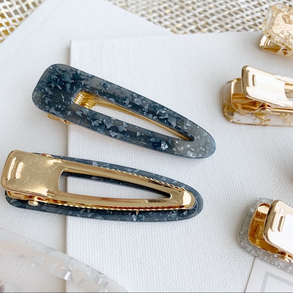 Tortoise resin pearl shell Hair Clip - Picture 4 of 4